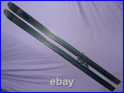 Vintage Antique HEAD 800 JC Killy SKIS with Marker Rotomat Bindings Leather Straps