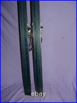 Vintage Antique HEAD 800 JC Killy SKIS with Marker Rotomat Bindings Leather Straps