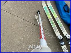 Vintage K2 SL-Slalom Slalom USA 195cm Marker M34 Bindings Snow Skis w Bag Poles