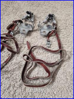 Vintage Marker Germany Leather Strap Binding Twincam4 Early Rotomat Ski Binding Vintage Marker Germany Leather Strap Binding Twincam4 Early Rotomat Ski Binding