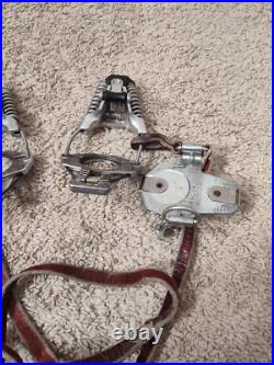 Vintage Marker Germany Leather Strap Binding Twincam4 Early Rotomat Ski Binding Vintage Marker Germany Leather Strap Binding Twincam4 Early Rotomat Ski Binding