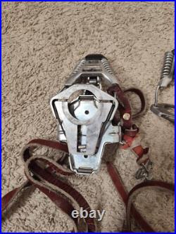 Vintage Marker Germany Leather Strap Binding Twincam4 Early Rotomat Ski Binding Vintage Marker Germany Leather Strap Binding Twincam4 Early Rotomat Ski Binding