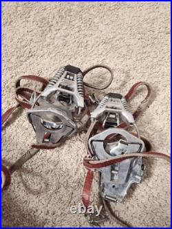 Vintage Marker Germany Leather Strap Binding Twincam4 Early Rotomat Ski Binding Vintage Marker Germany Leather Strap Binding Twincam4 Early Rotomat Ski Binding