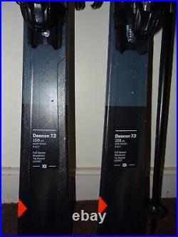 Volk Deacon 72 158cm Skis with Marker Motion Bindings +Nordic Alpine Classic Poles