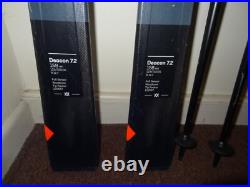 Volk Deacon 72 158cm Skis with Marker Motion Bindings +Nordic Alpine Classic Poles