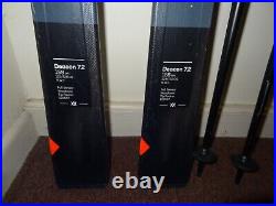 Volk Deacon 72 158cm Skis with Marker Motion Bindings +Nordic Alpine Classic Poles