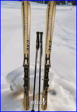 Volki AX-3 Gamma Skis 1560mm WithMarker M12 Bindings/Poles & Ski Bag