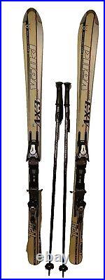 Volki AX-3 Gamma Skis 1560mm WithMarker M12 Bindings/Poles & Ski Bag