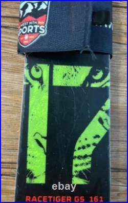 Volkl 161 Cm Race Tiger Giant Slalom Skis / Marker 10 Bindings
