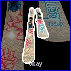 Volkl Benja women's all mtn skis w163cm with Marker Marker SQUIRE bindings