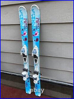 Volkl Chica 110 cm Girls Skis withMarker 4.5 Kids Bindings GREAT CONDITION