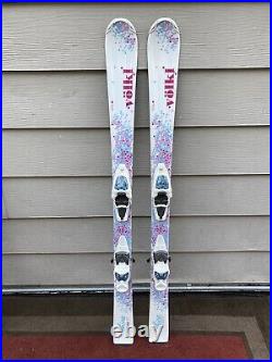 Volkl Chica 130 cm Girls Skis withMarker 7.0 Kids Bindings GREAT CONDITION