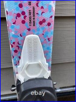 Volkl Chica 130 cm Girls Skis withMarker 7.0 Kids Bindings GREAT CONDITION