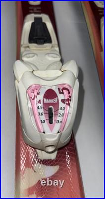 Volkl Chica Junior Kids Skis 100 cm Pink Butterfly Marker 4.5 GW Bindings Völkl