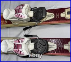 Volkl Chica Junior Kids Skis 100 cm Pink Butterfly Marker 4.5 GW Bindings Völkl