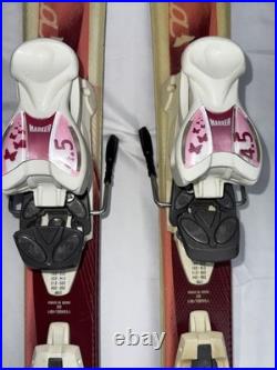 Volkl Chica Junior Kids Skis 100 cm Pink Butterfly Marker 4.5 GW Bindings Völkl