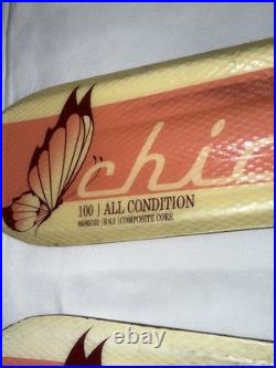 Volkl Chica Junior Kids Skis 100 cm Pink Butterfly Marker 4.5 GW Bindings Völkl