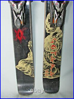 Volkl Gotama freeride skis 168cm with Marker 12.0 Titanium Piston ski bindings