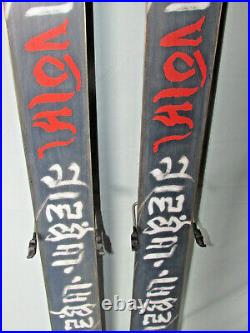 Volkl Gotama freeride skis 168cm with Marker 12.0 Titanium Piston ski bindings
