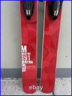 Volkl Mantra All Mountain Skis, 191cm with Marker Jester DIN16 Bindings, OG Mantra Volkl Mantra All Mountain Skis, 191cm with Marker Jester DIN16 Bindings, OG Mantra