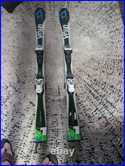 Volkl RTM 130cm Tip Rocker Skis Marker 4.5 Adjustable Bindings