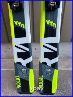 Volkl Rtm Xtd Skis 166Cm Binding Markers