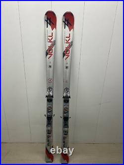 Volkl Unlimited AC Downhill Skis 1730 MM with Marker 9.0 Bindings Red & Silver