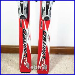 Volkl Unlimited AC Downhill Skis 177 cm with Marker 10.0 Bindings Red
