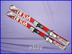 Volkl Unlimited Jr 120 cm Kids Skis With Salomon TZ 5 Jr Adjustable Bindings 